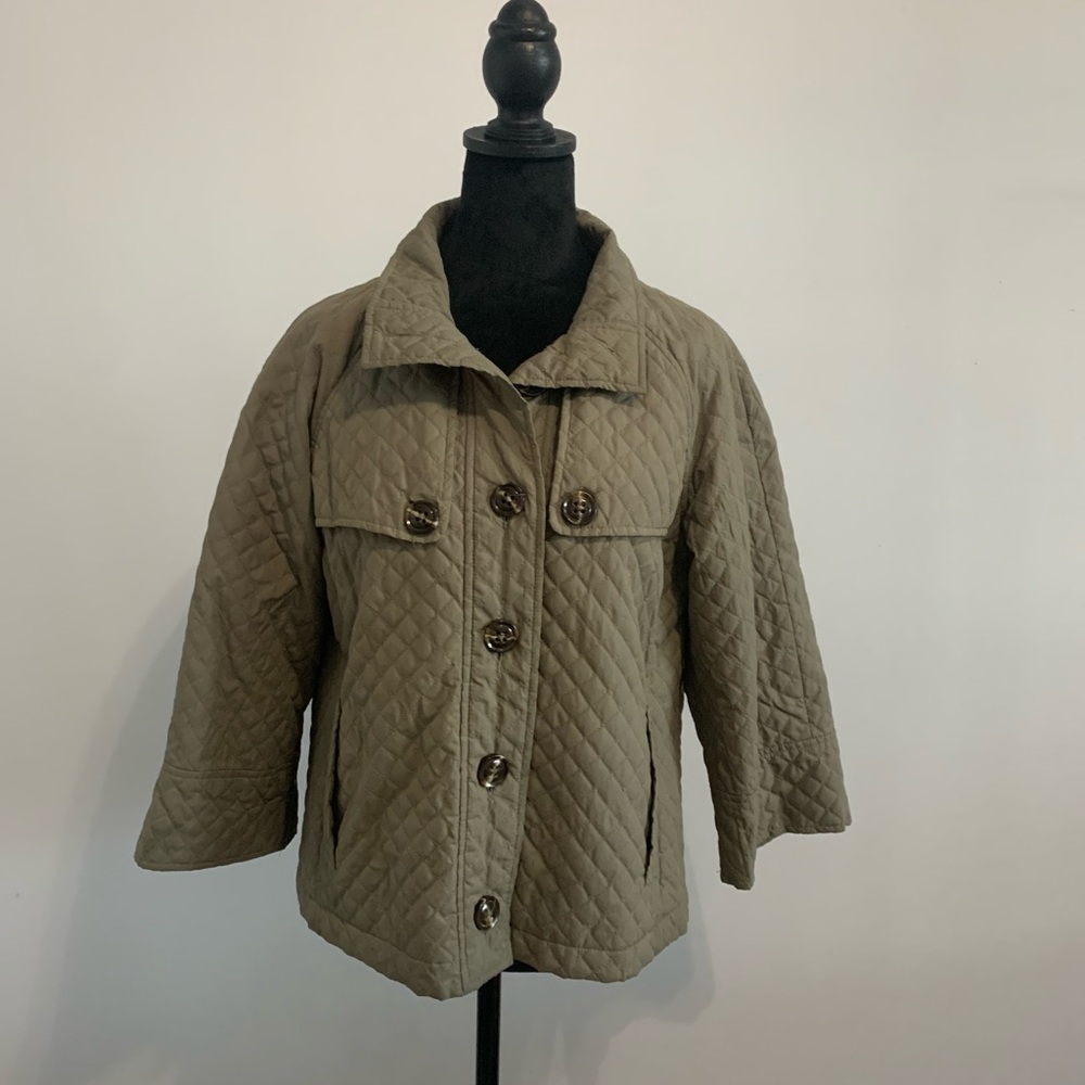 Quilted Lightweight Jacket- Olive